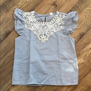 Striped Lace Top Size 11-12Years
